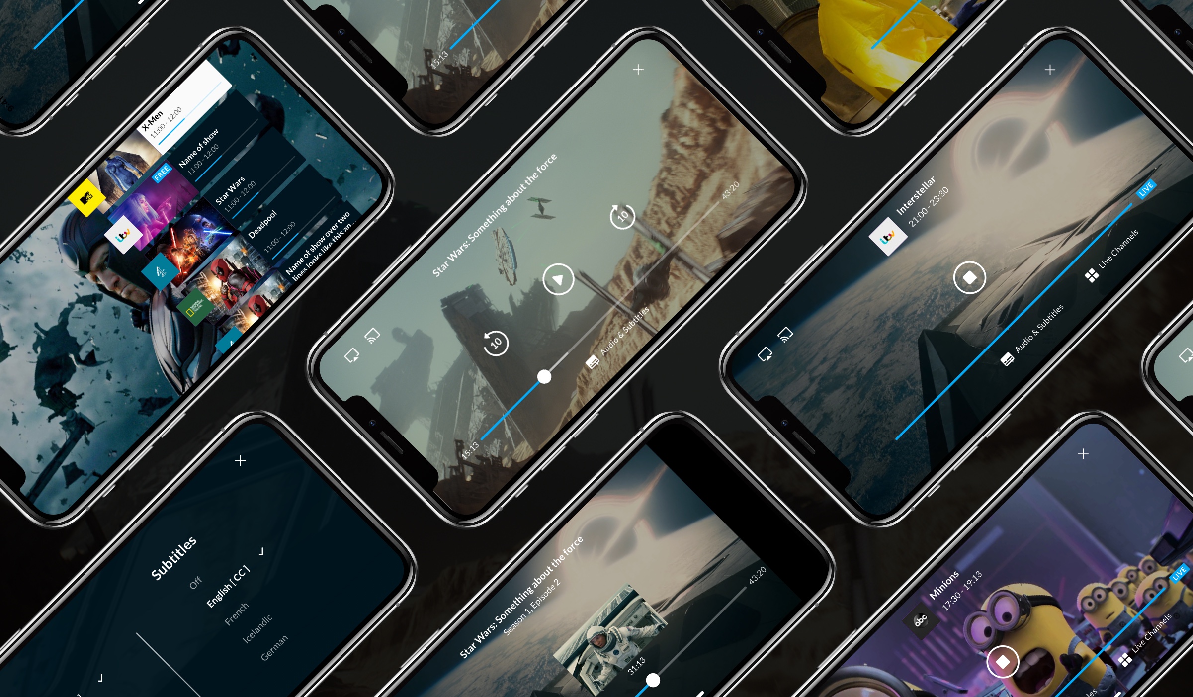 A whitelabel, iOS and Android video player. A UX Case Study